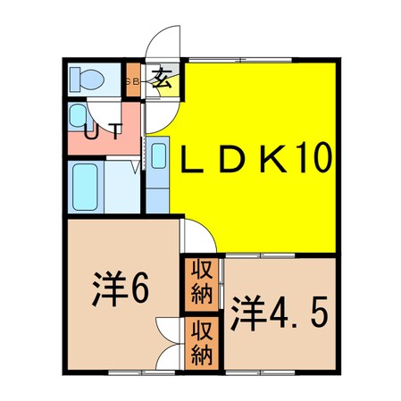 ＡＲＫ　ＦＬＡＴ９１０５の物件間取画像